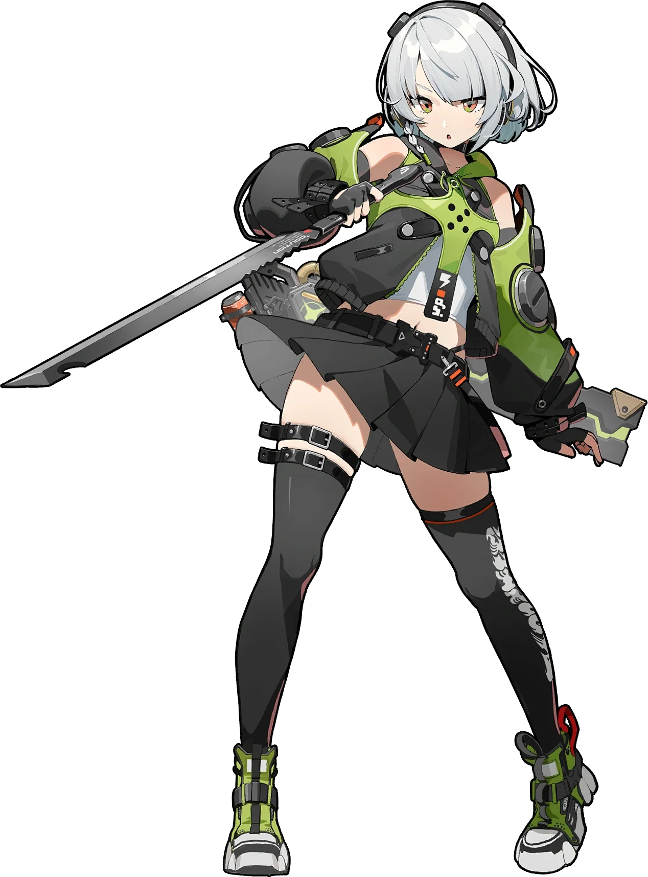 Anby Demara ZZZ full body art Anby Demara full body splash art — Zenless Zone Zero Electric Stun agent