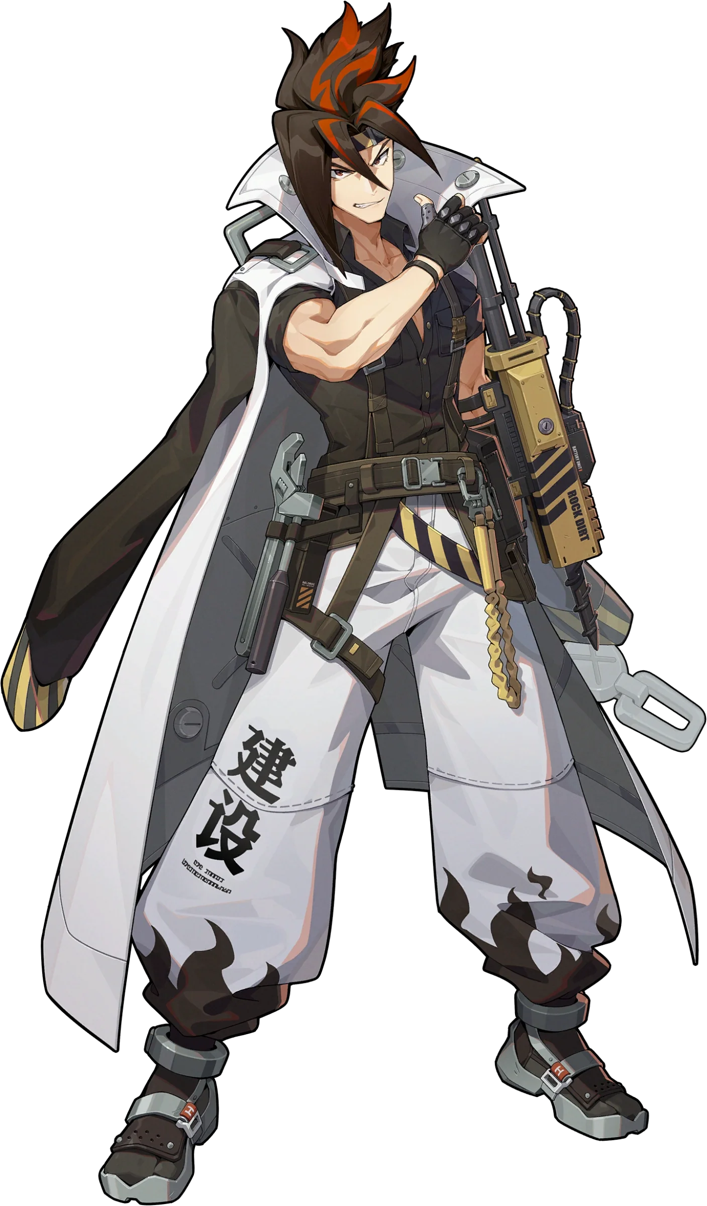 Anton Ivanov ZZZ full body art Anton Ivanov full body splash art — Zenless Zone Zero Electric Attack agent