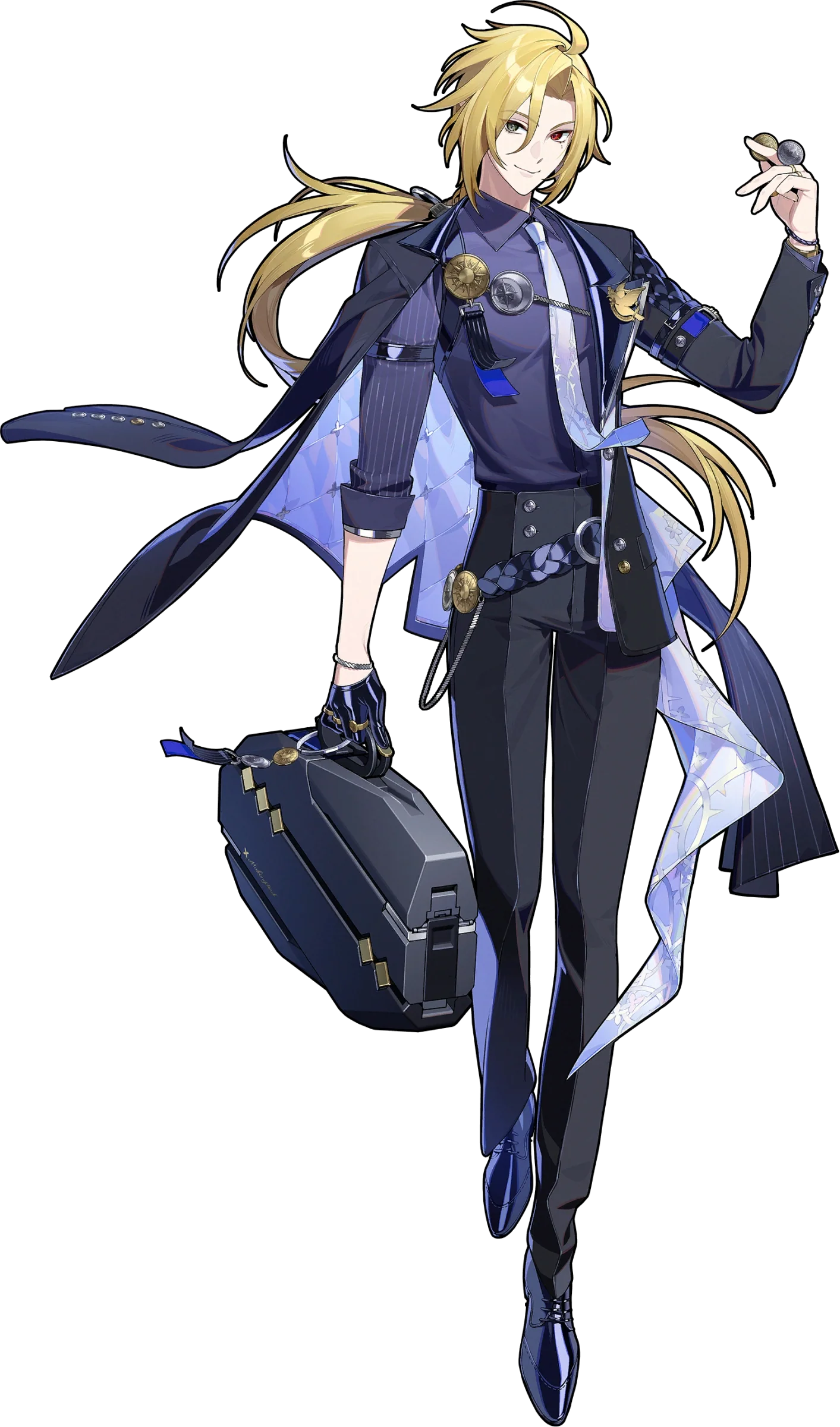 Hugo Vlad ZZZ full body art Hugo Vlad full body splash art — Zenless Zone Zero Ice Attack agent
