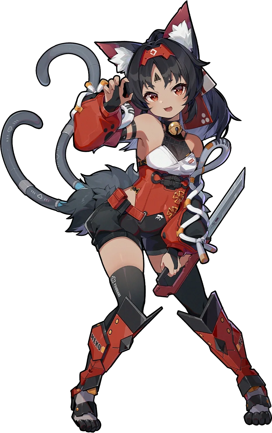 Nekomata ZZZ full body art Nekomata full body splash art — Zenless Zone Zero Physical Attack agent