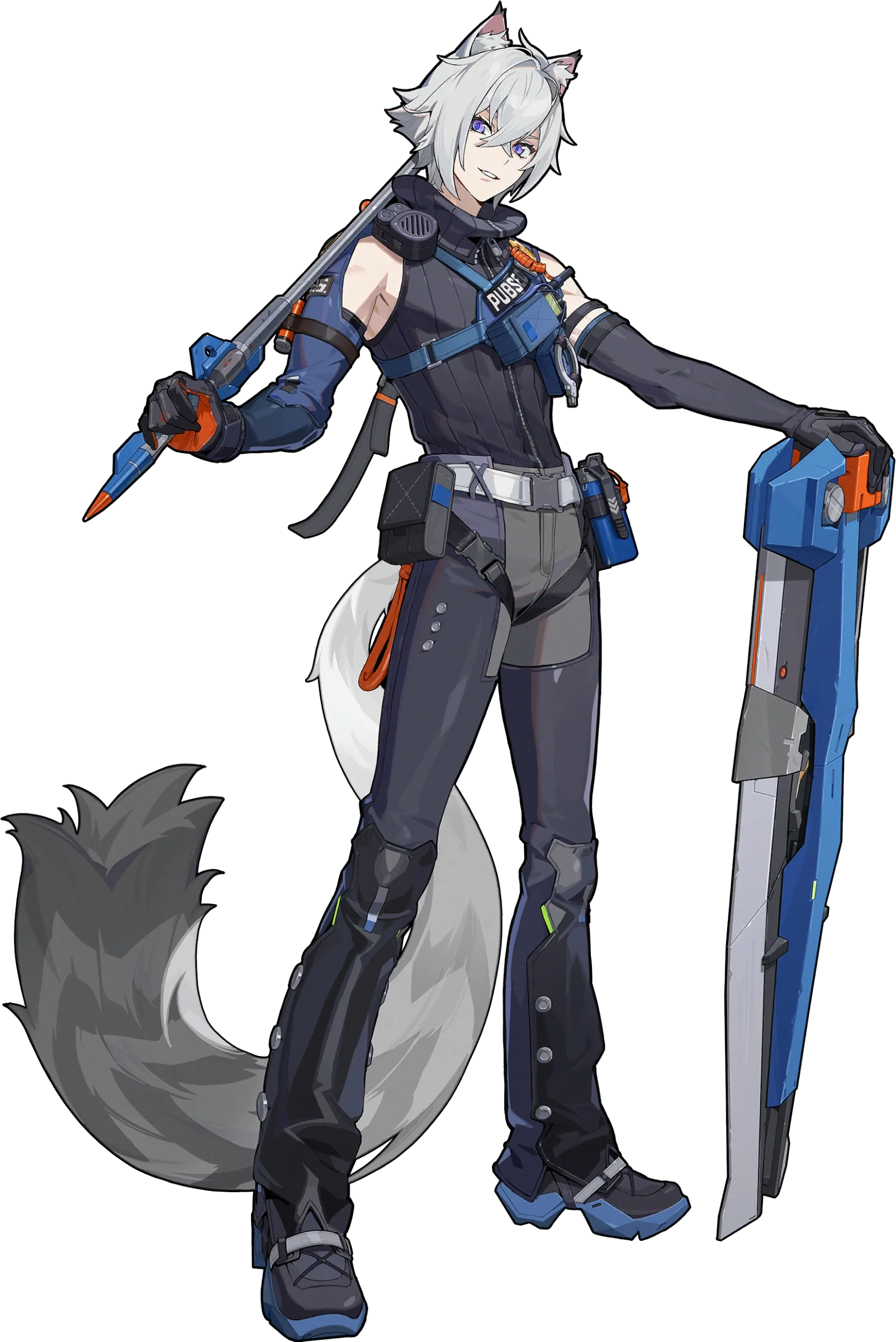 Seth ZZZ full body art Seth full body splash art — Zenless Zone Zero Electric Defense agent