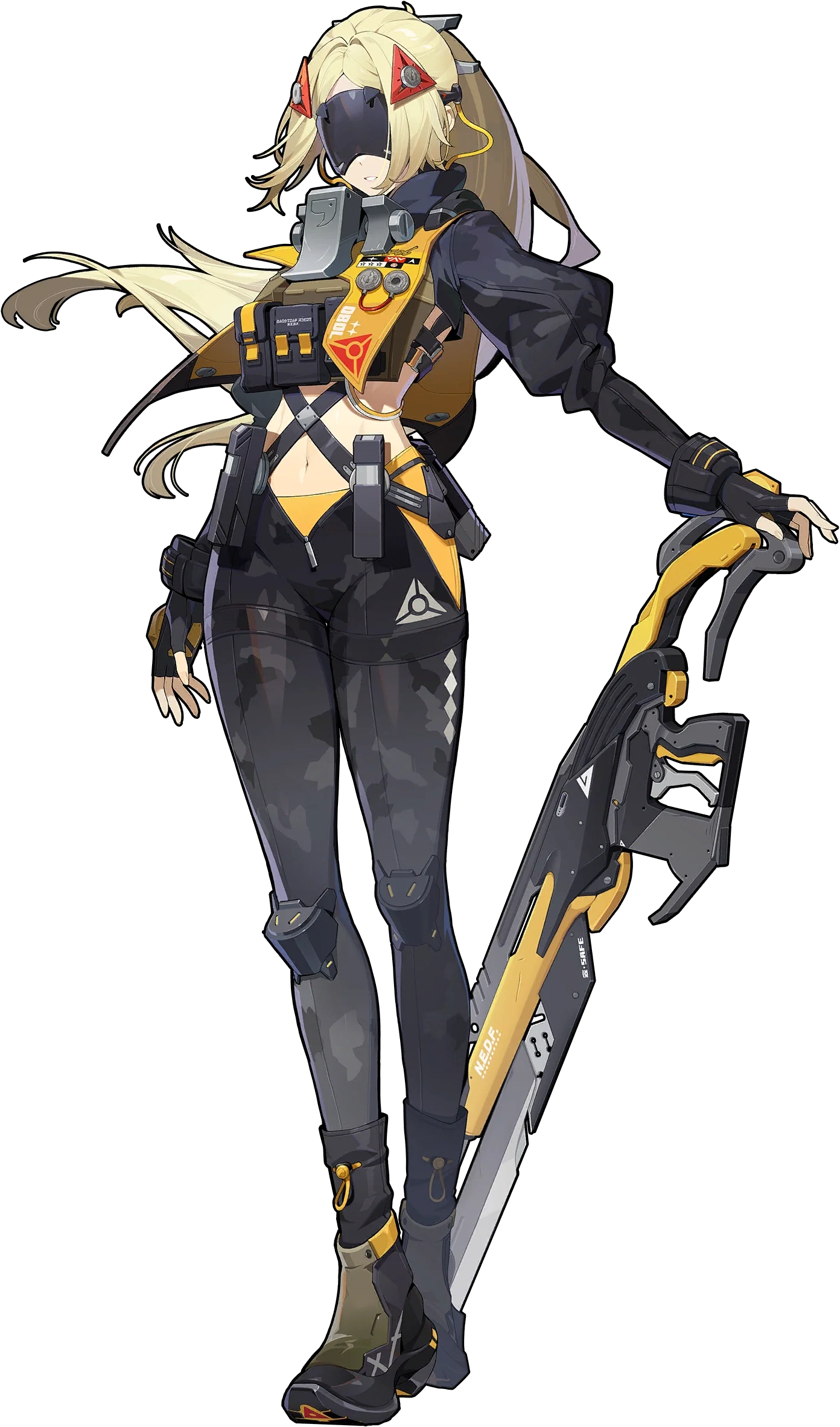 Trigger ZZZ full body art Trigger full body splash art — Zenless Zone Zero Electric Stun agent